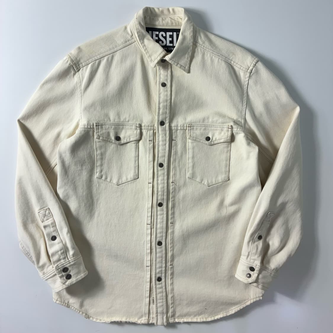 Diesel  디젤 코튼 화이트 웨스턴 셔츠  상품이미지1