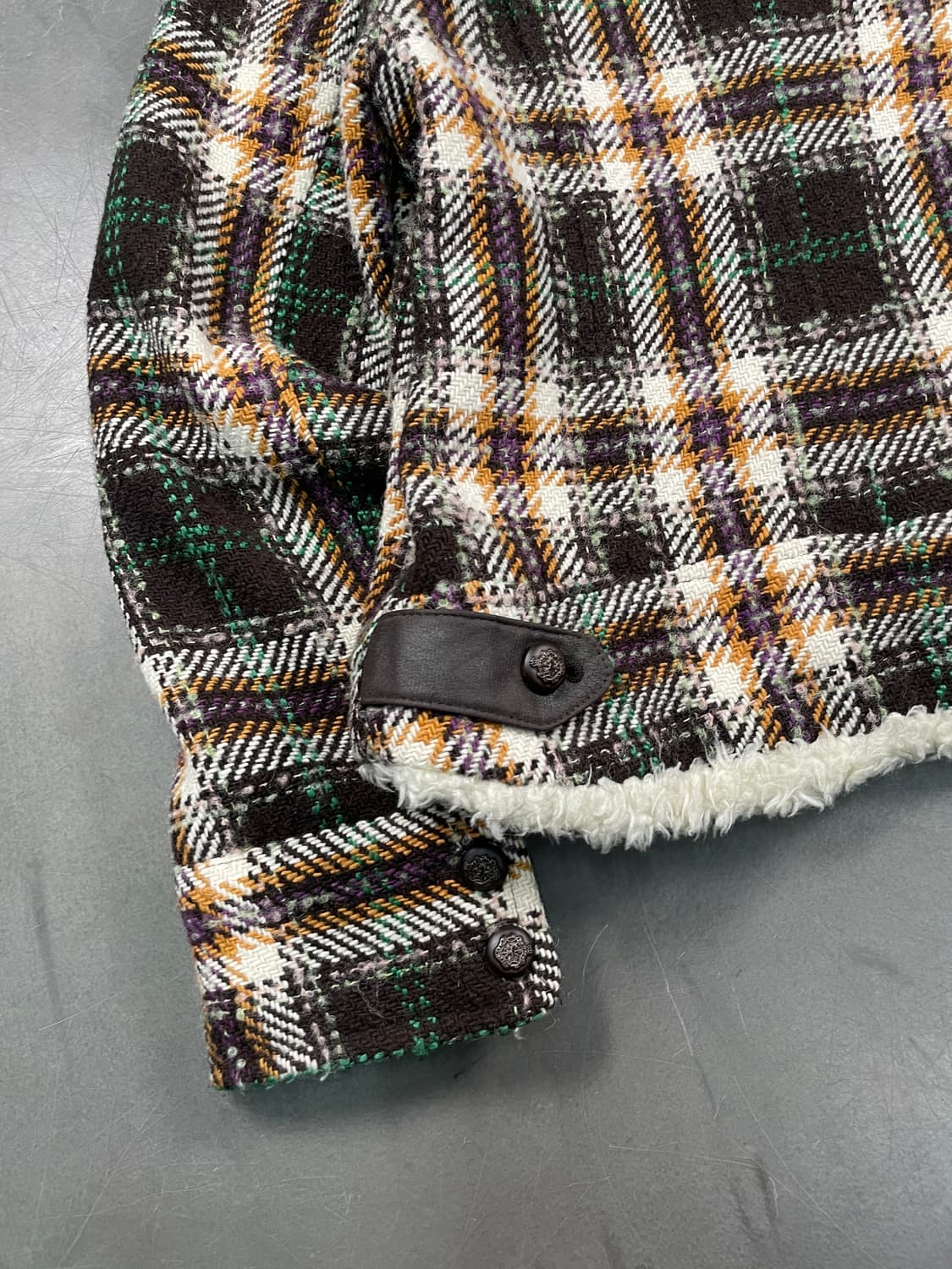 빈티지 타탄 체크 울 자켓 상품이미지8