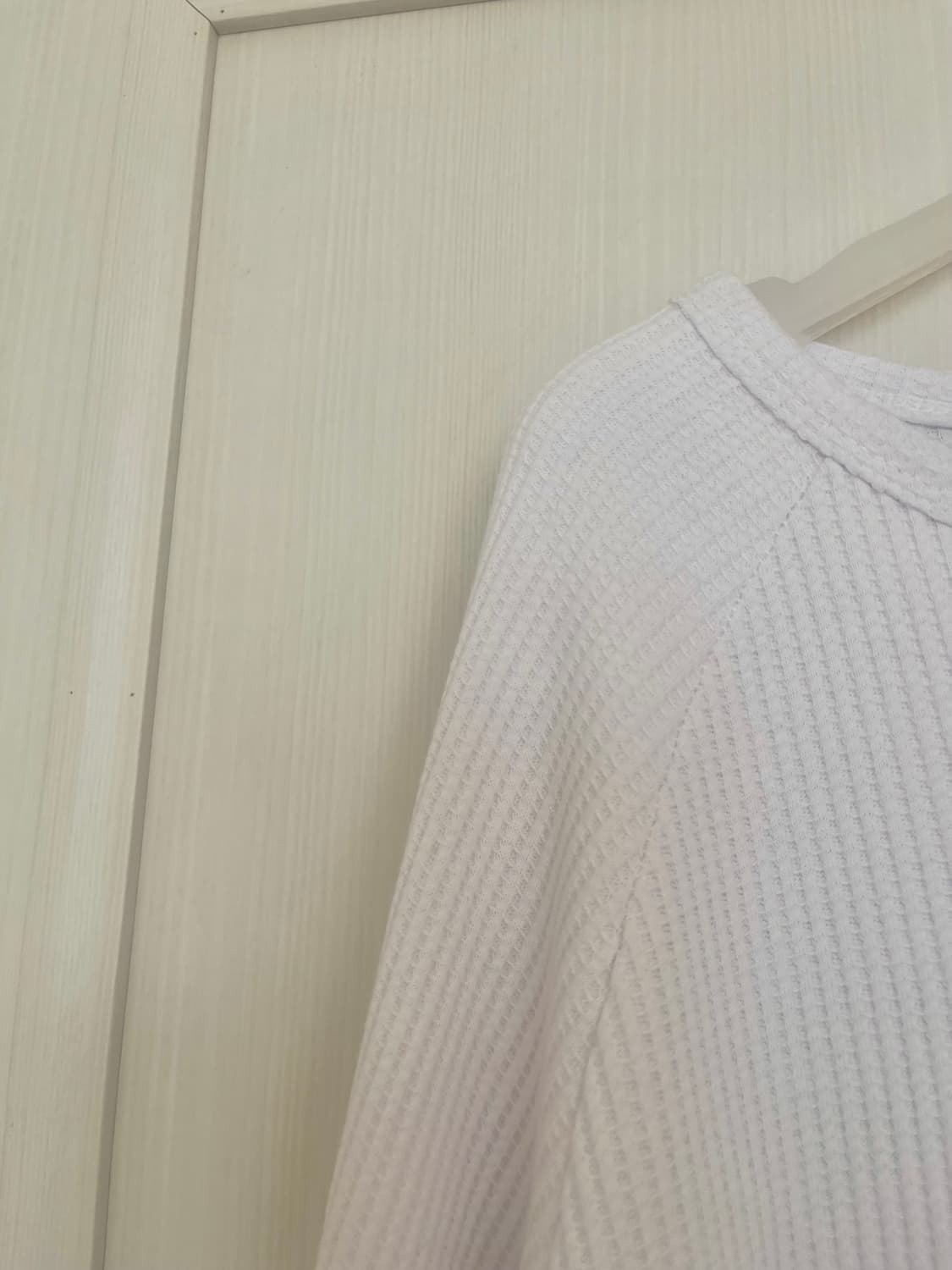 새상품 kiko 화이트 레글런 와플 티셔츠 상품이미지4