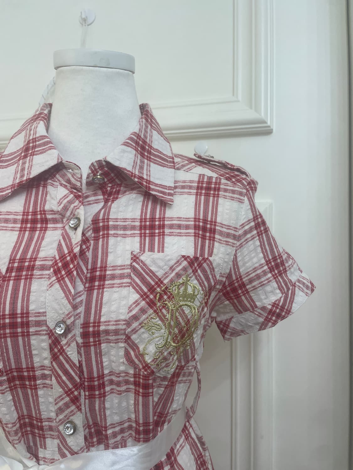 LIZ LISA doll cherry check glitter midi 상품이미지7