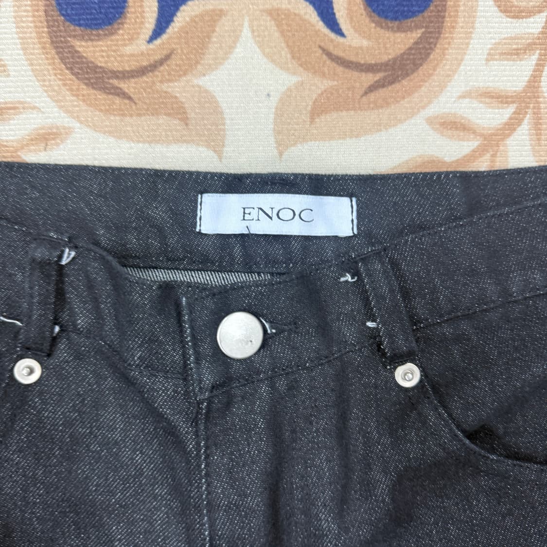 (M)에녹ENOC 디테일 흑청데님팬츠 상품이미지2