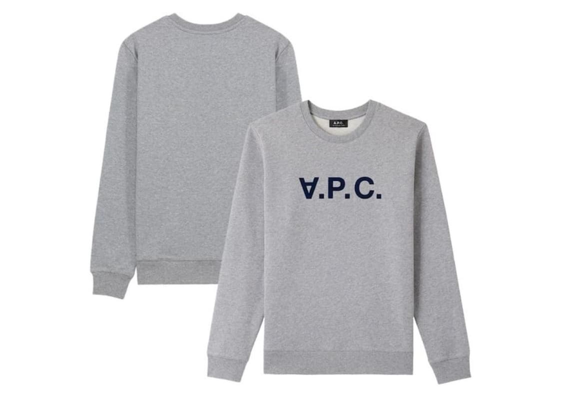 (새상품/M)아페쎄 VPC로고 맨투맨 그레이 상품이미지5