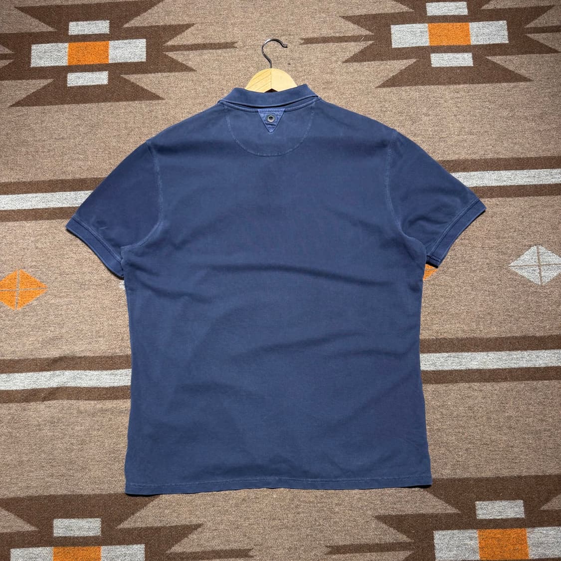 Barbour 바버 가먼트다이드 반팔 카라티 L 상품이미지6