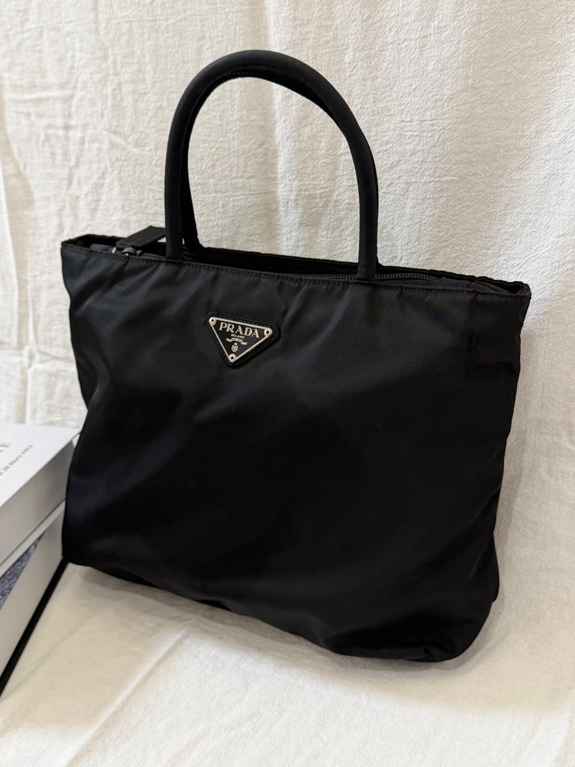 정품 프라다 포코노 나일론 블랙 토트백 핸드백 상품이미지3