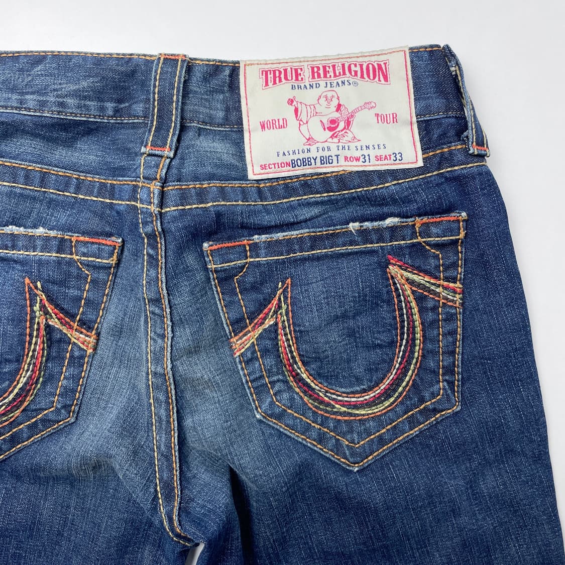 트루릴리젼 여성 레인보우 바비 스티치 데님 청바지 상품이미지5