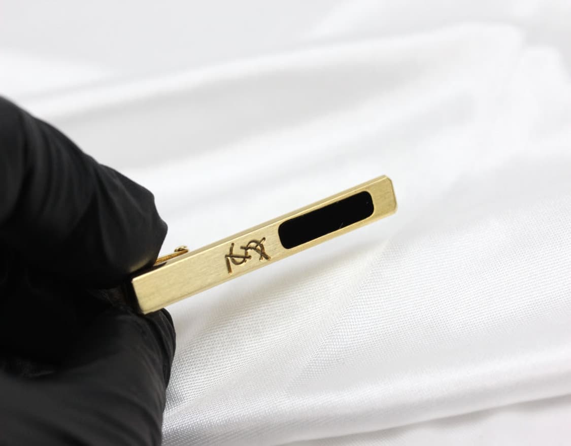 입생로랑 A-등급 5cm 남자 명품 넥타이핀 빈티지 상품이미지5