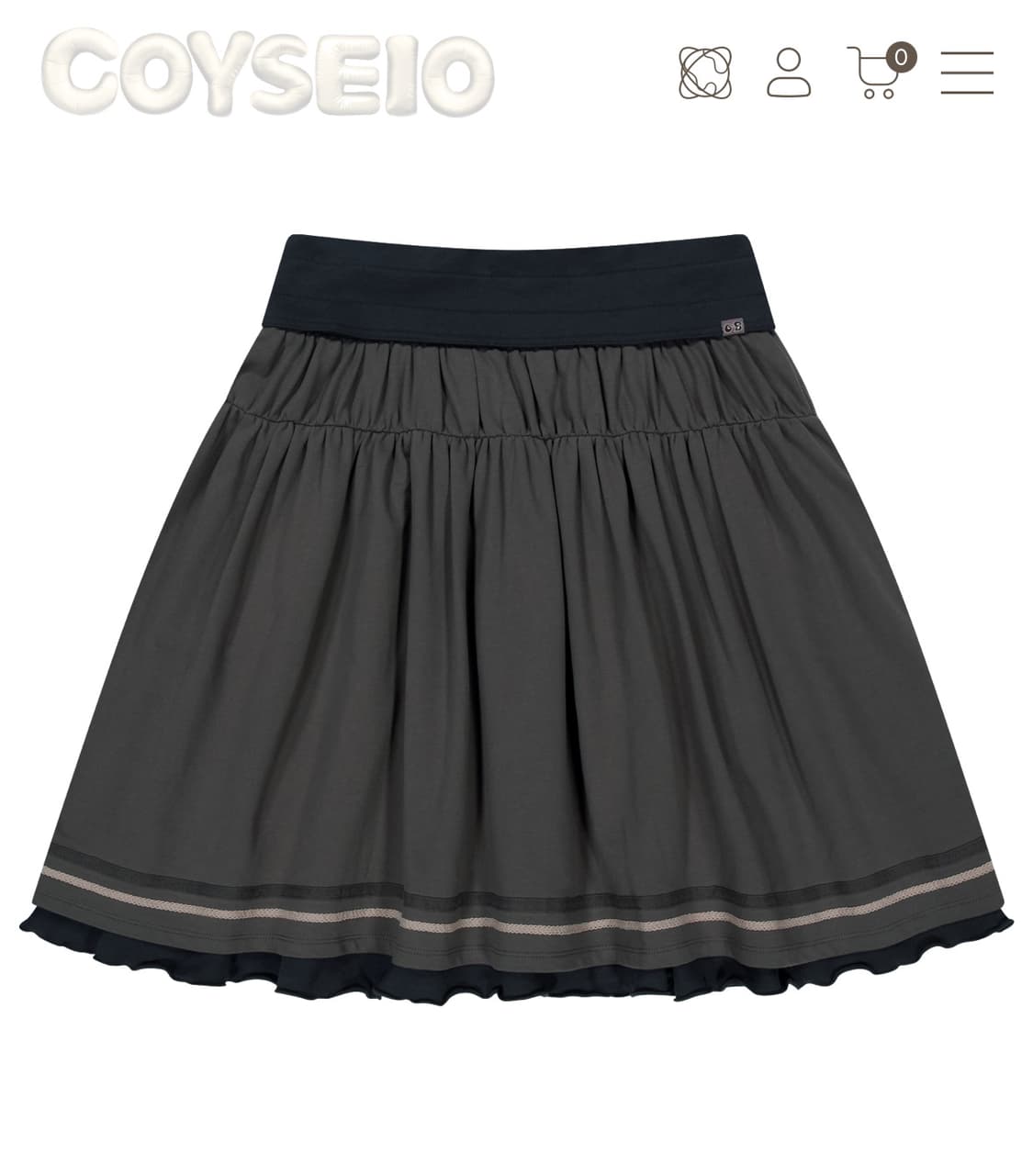 COYSEIO  BLYTHE FOLDING SHIRRING SKIRT 상품이미지1