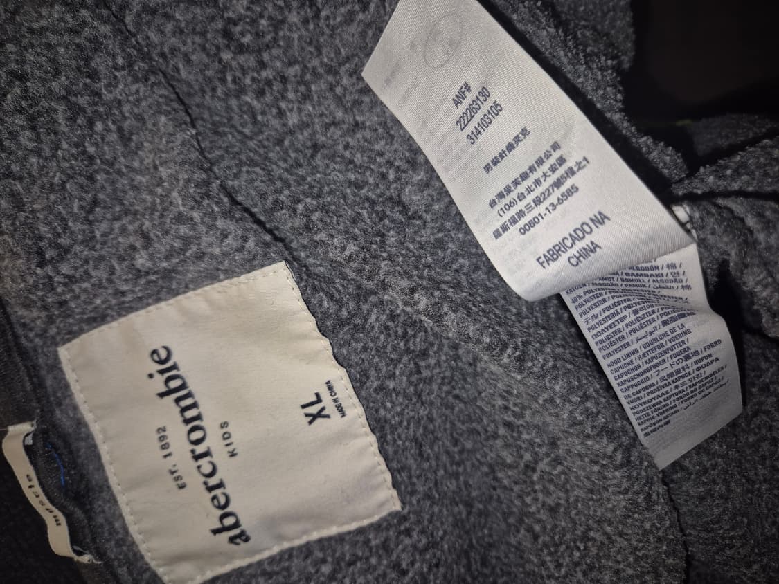 아베크롬비 형광연두 포인트 차콜후집 상품이미지3