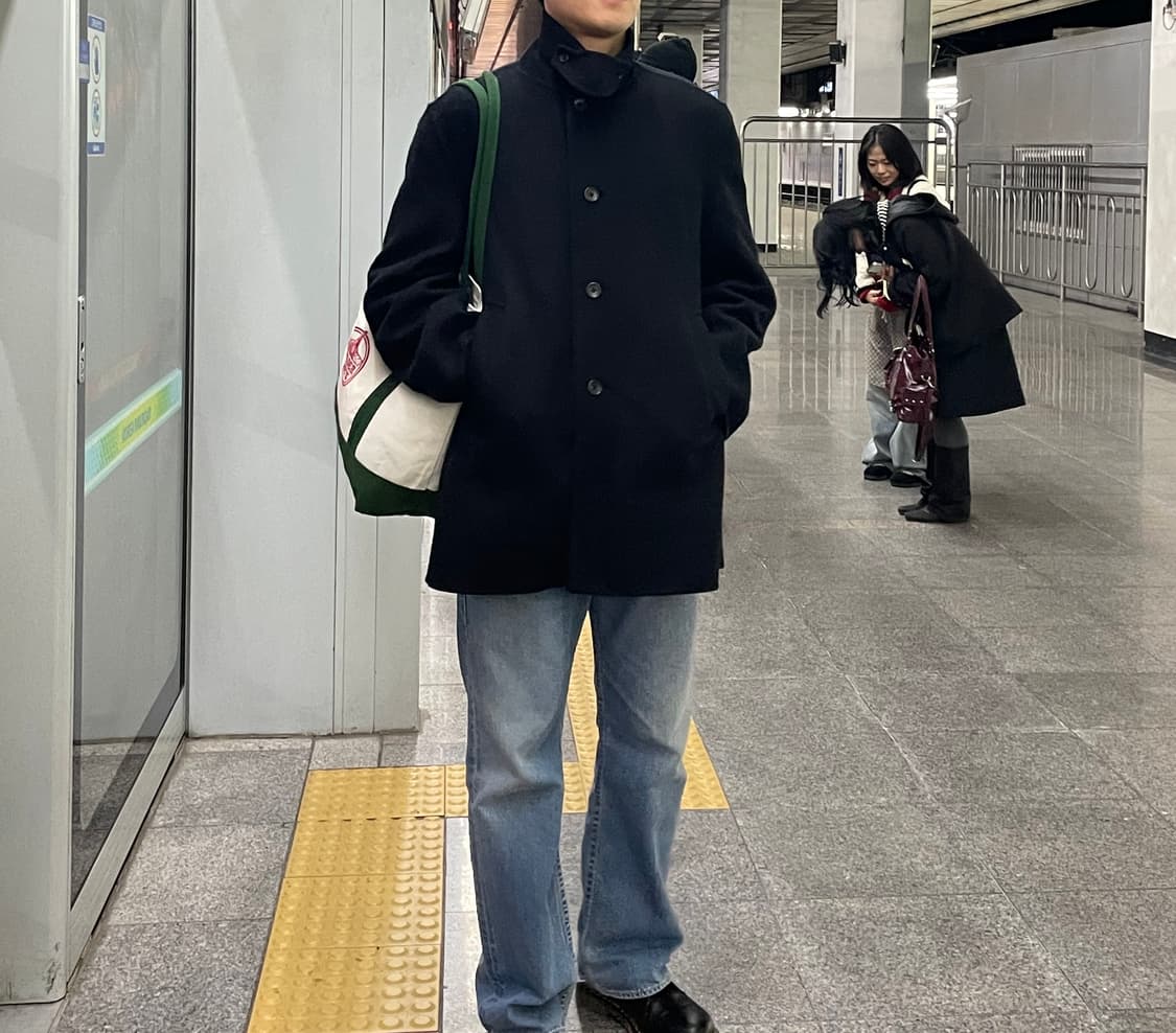 무지 라보 캐시미어 쇼트 코트 (100사이즈) 상품이미지2