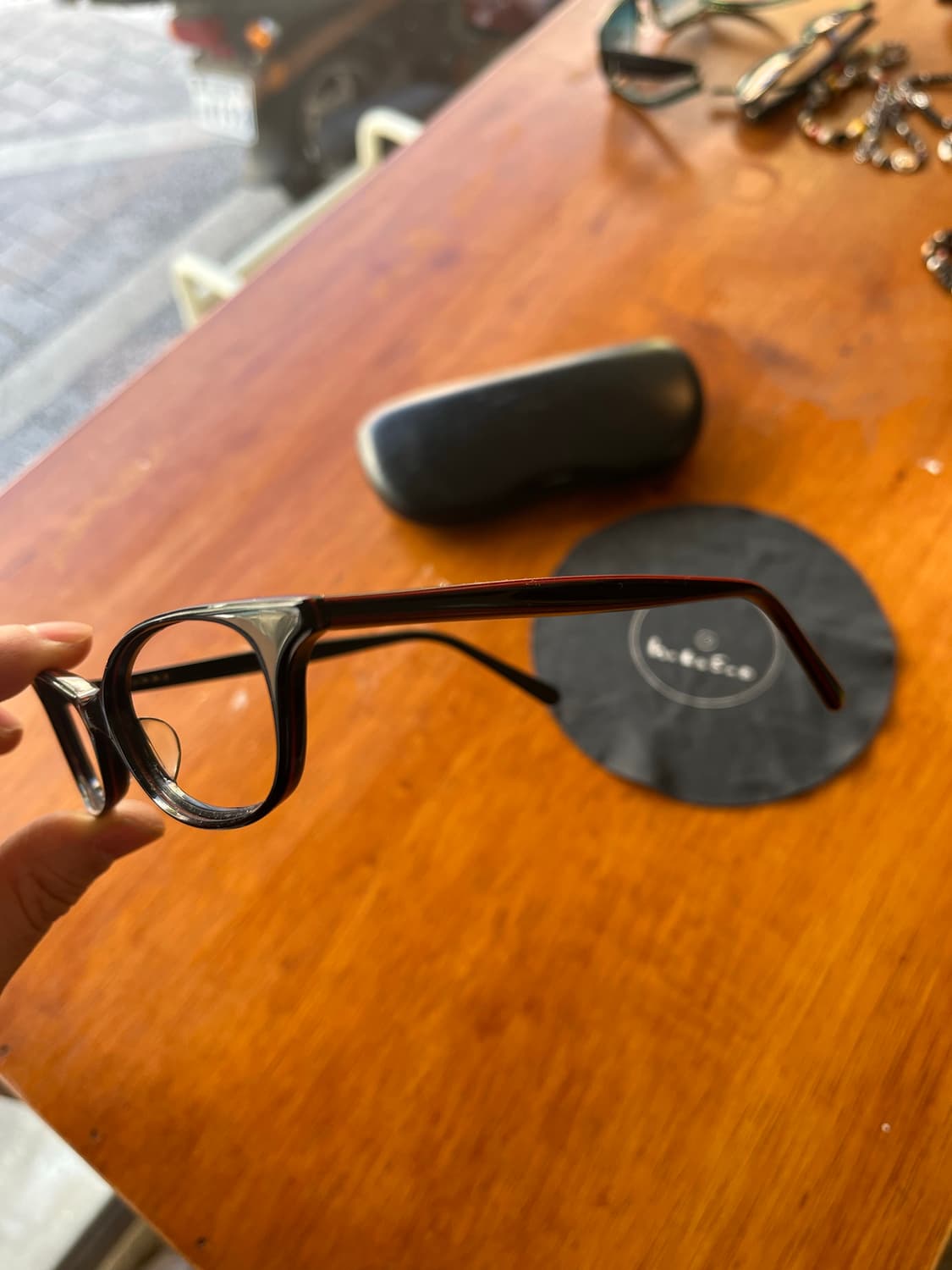 백산안경 빈티지 블랙 오리지널 프레임 상품이미지6