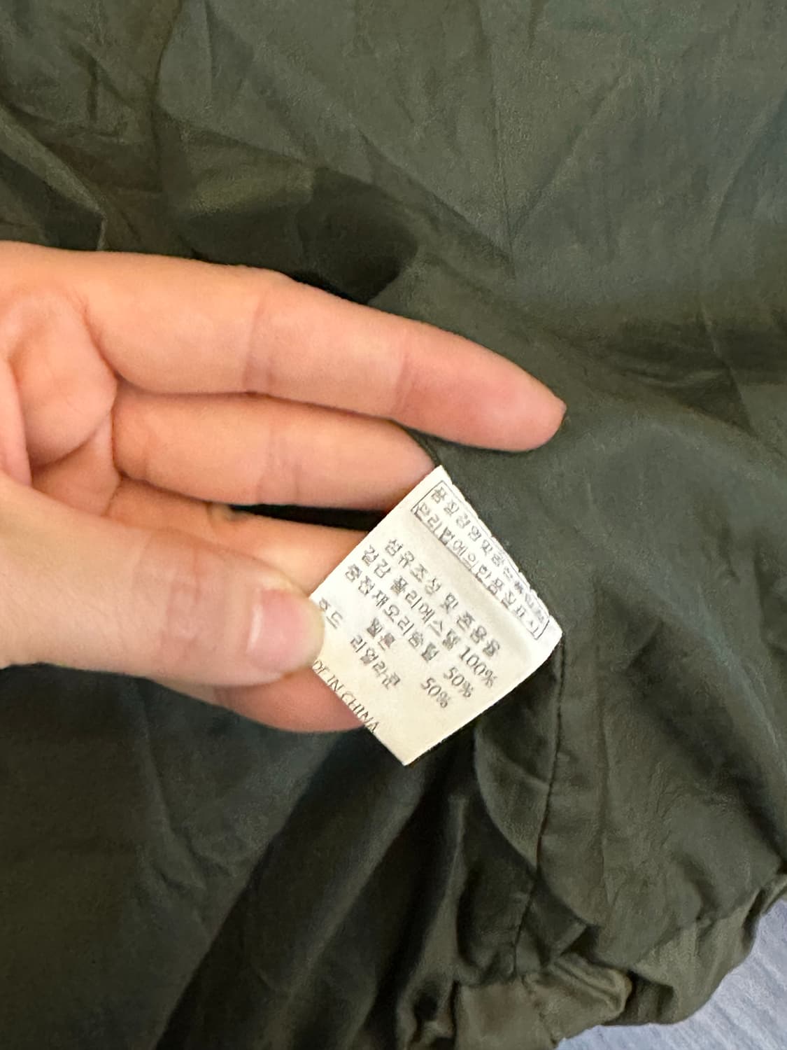 NANING9 카키 털모자 롱패딩 상품이미지4