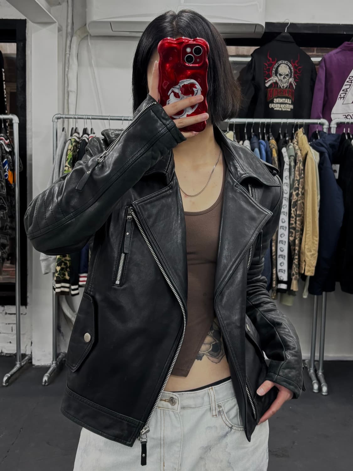 206Homme 바이커 레더자켓 상품이미지4