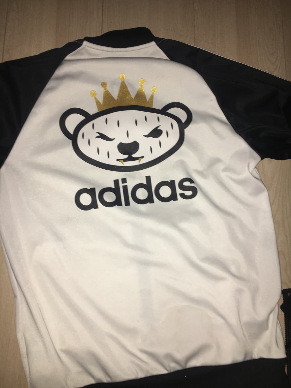 아디다스 빈티지 흰검 삼선 져지 트랙자켓 상품이미지1