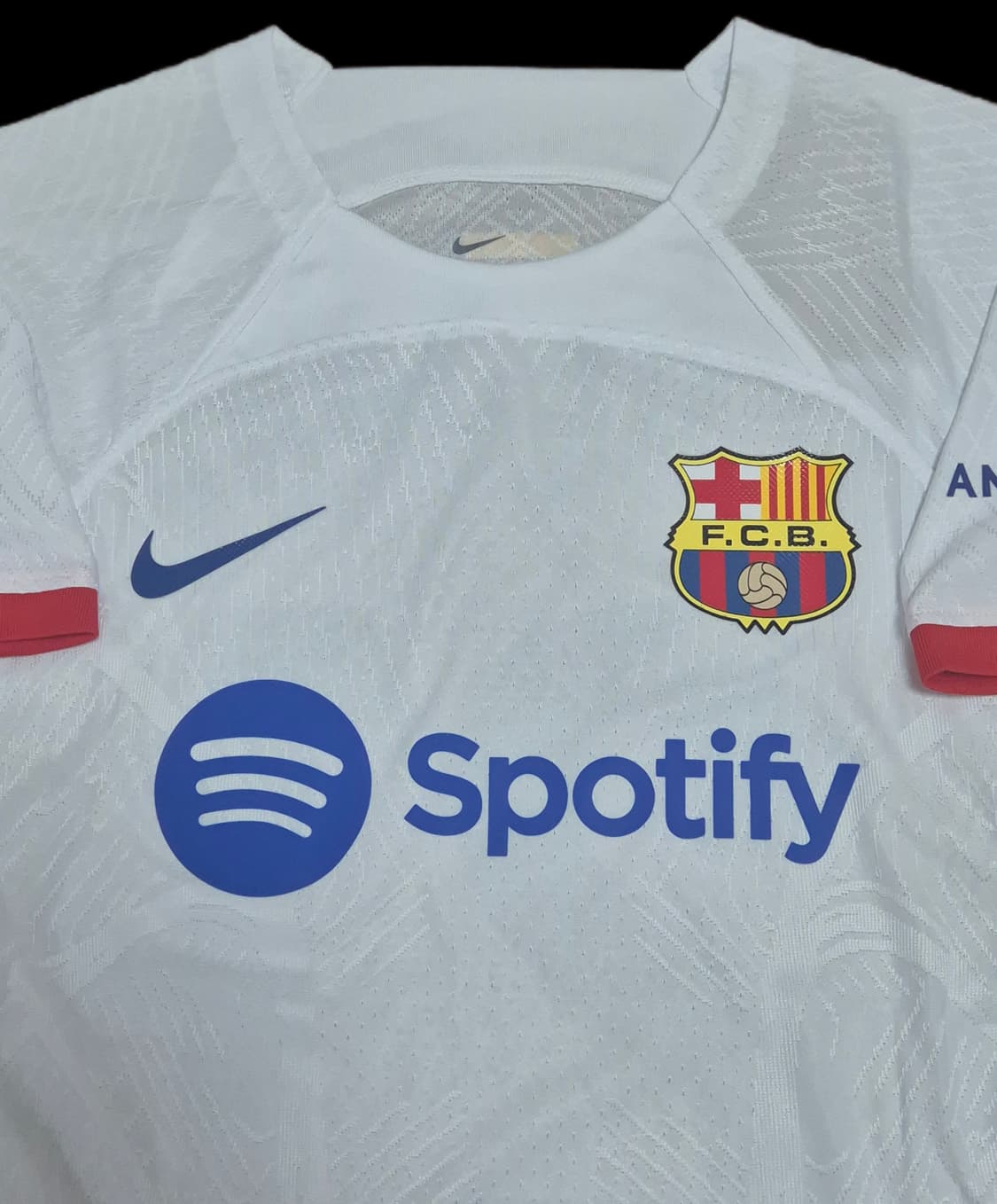 23-24 바르셀로나 어웨이 프랭키 더 용 유니폼 M사이즈 상품이미지3