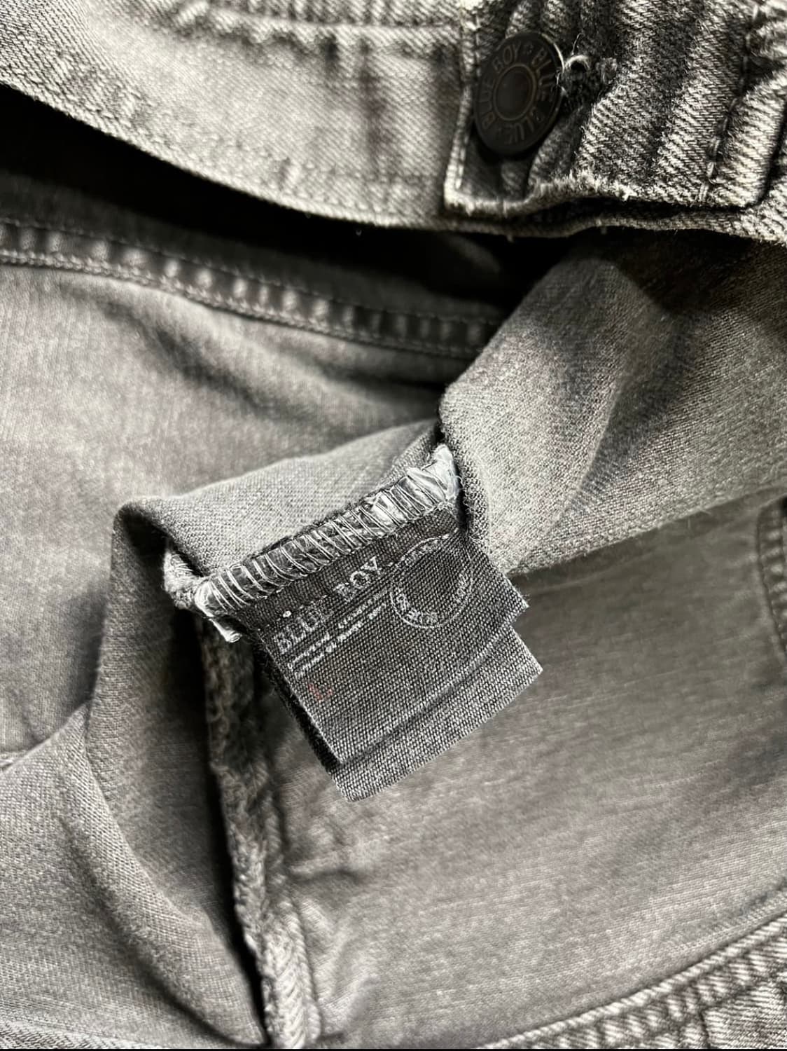 Blue Boy 멀티지퍼 디테일 그레이 데님자켓 상품이미지4