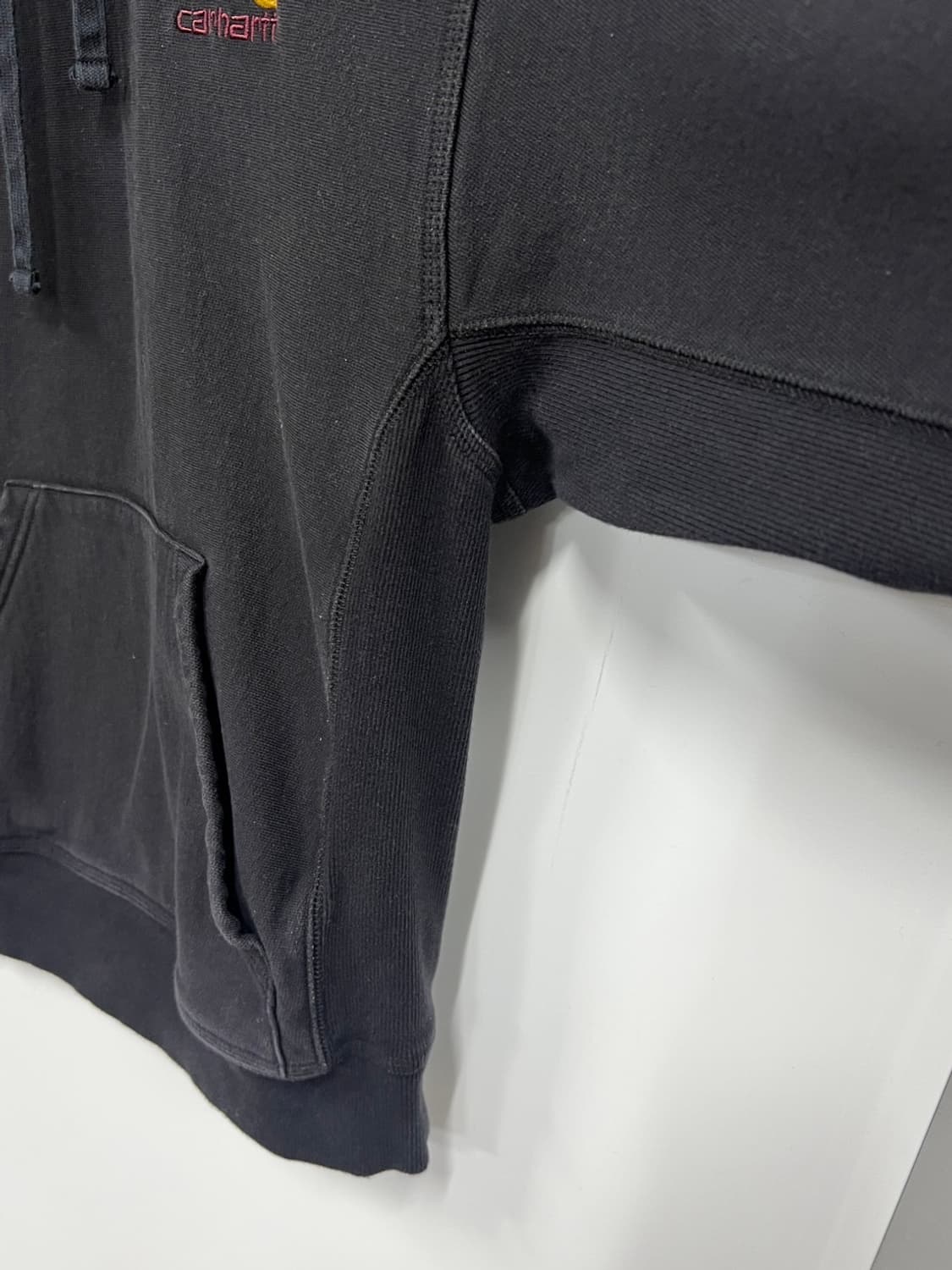 칼하트wip 아메리칸 스크립트 풀오버 기모 후드티 상품이미지3