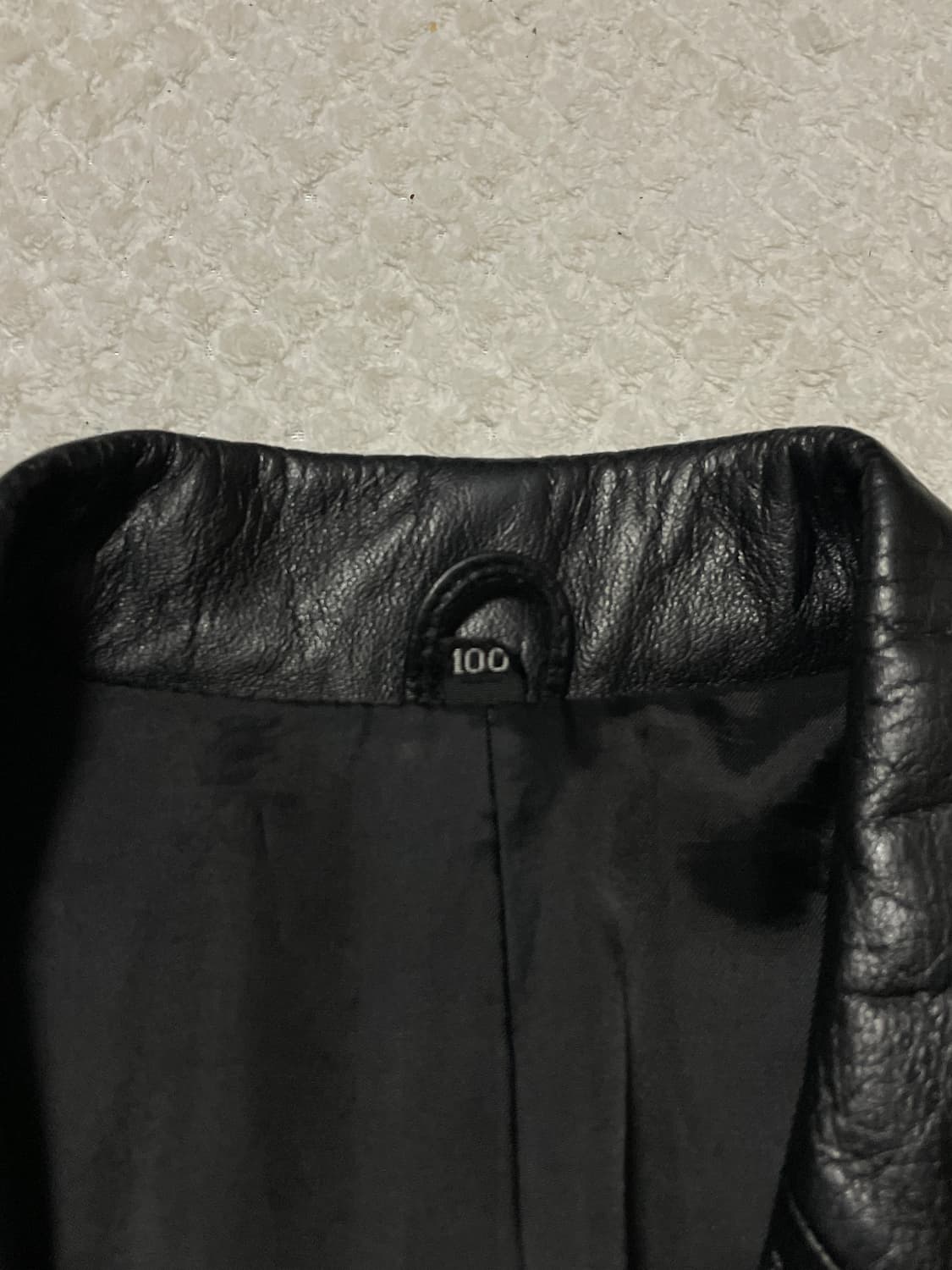 광희시장 웨스턴 무드 3버튼 카우하이드 소가죽 라펠 레더 카 코트 상품이미지5