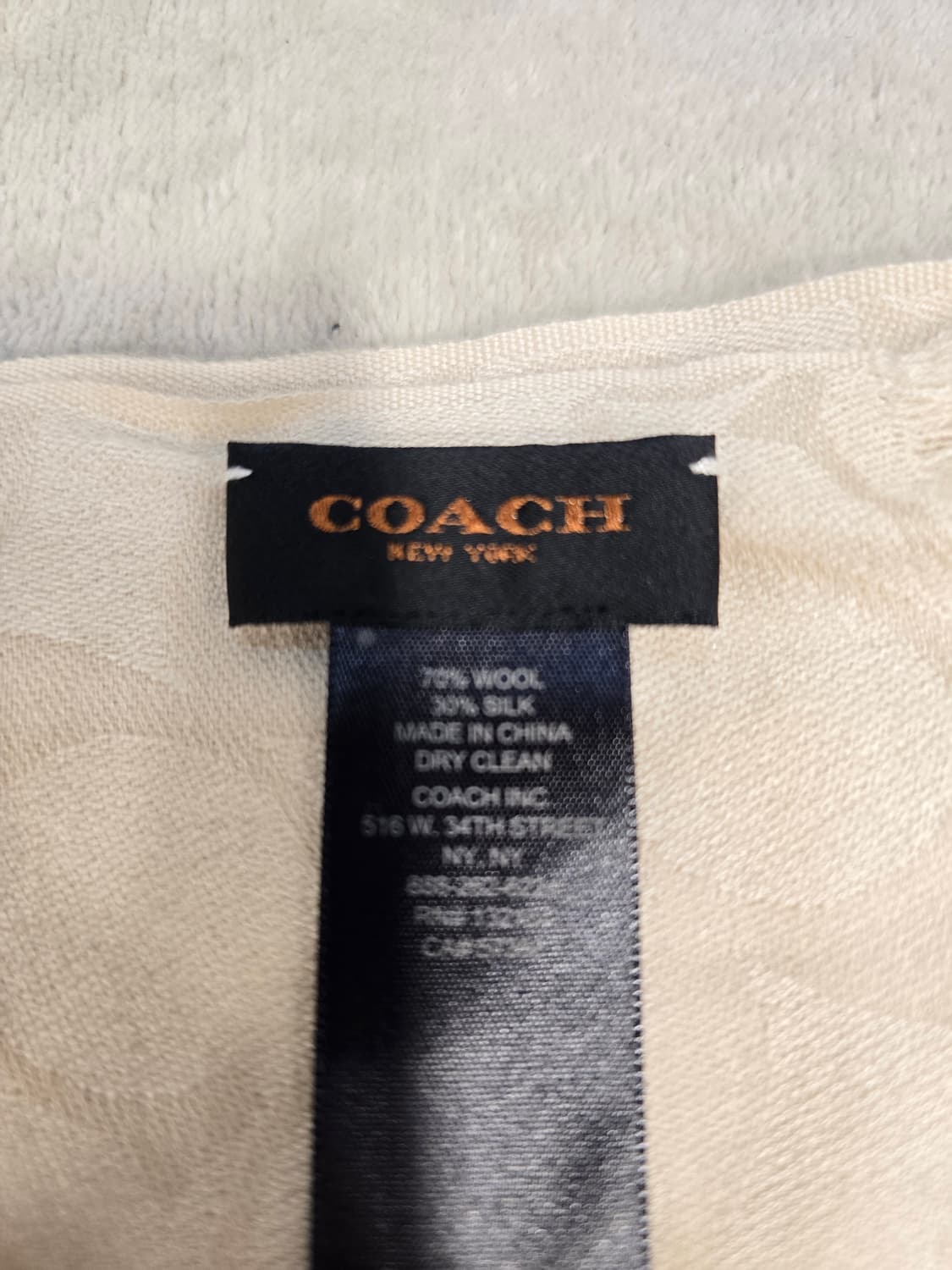 코치 남여공용 울 실크 혼방 머플러 겸 숄 상품이미지5