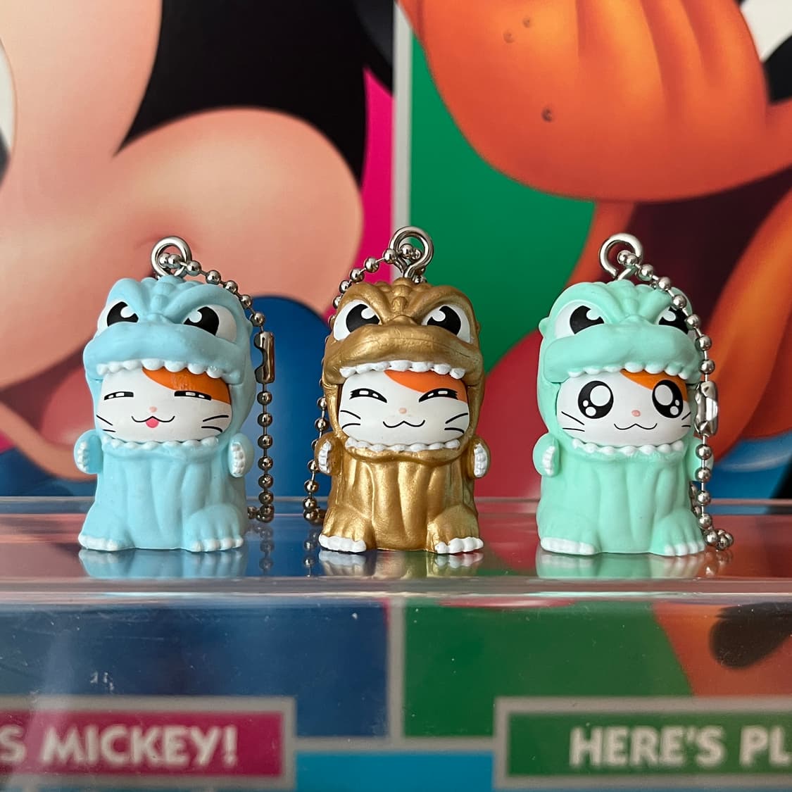 고질라x햄토리 고지하무 키링 상품이미지1