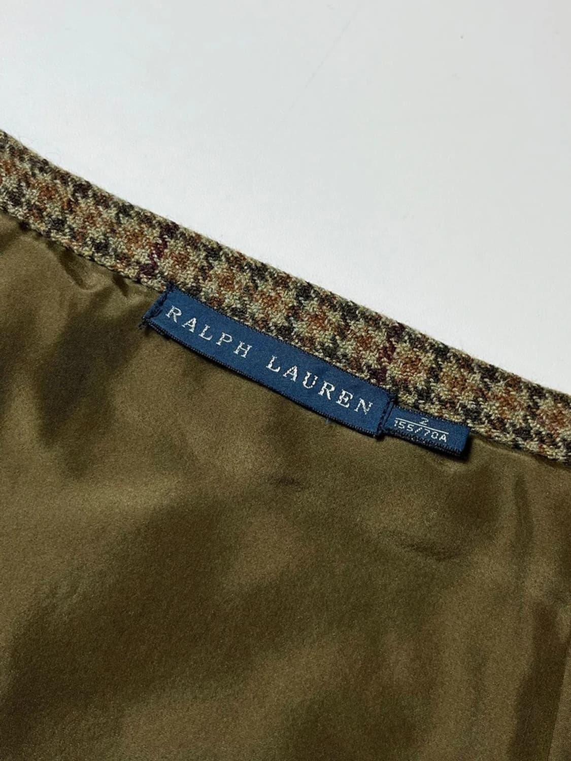 랄프로렌 00's 클래식 체크 울 랩 스커트 PN8764 상품이미지7