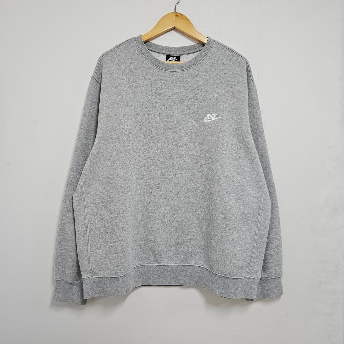 XL 110 나이키 오버사이즈 기모 맨투맨 그레이 상품이미지2