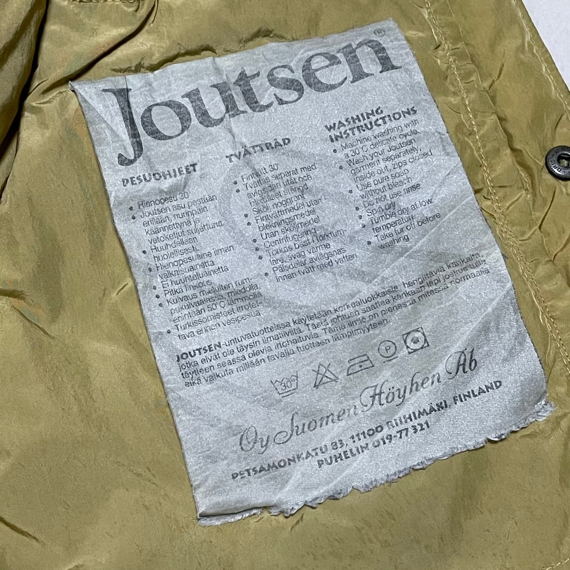 Joutsen 죠센 폴리아미드 덕다운 패딩베스트 상품이미지6