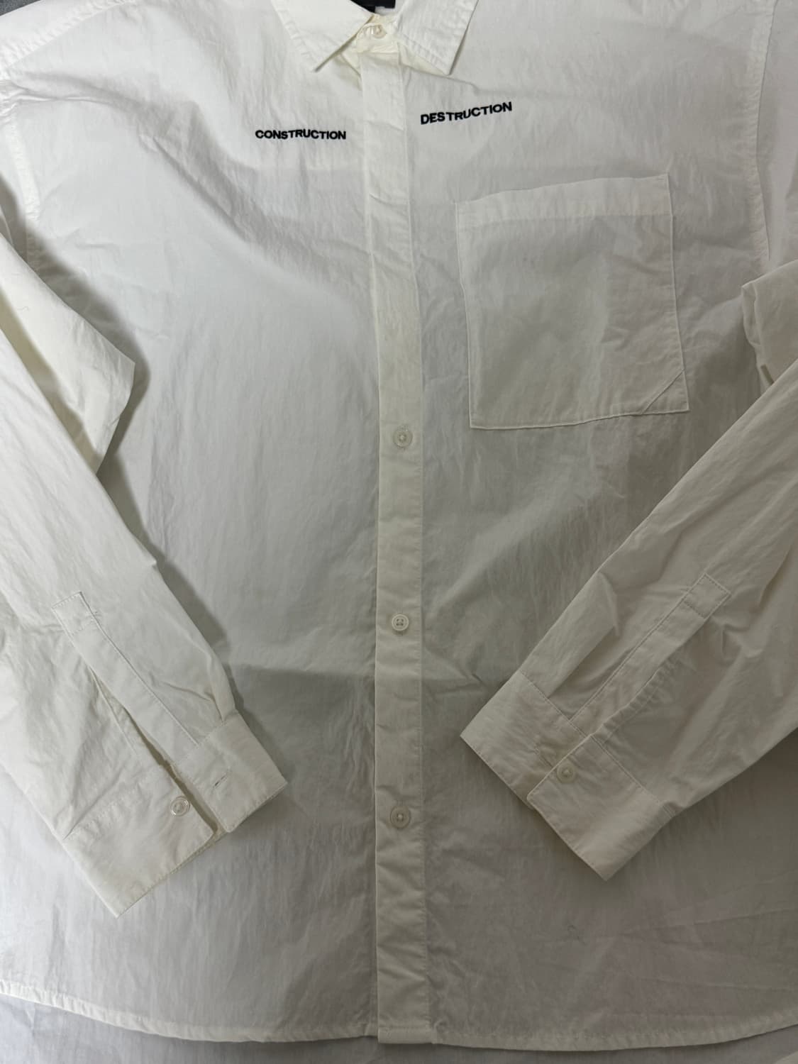 H&M 화이트 오버셔츠 상품이미지4