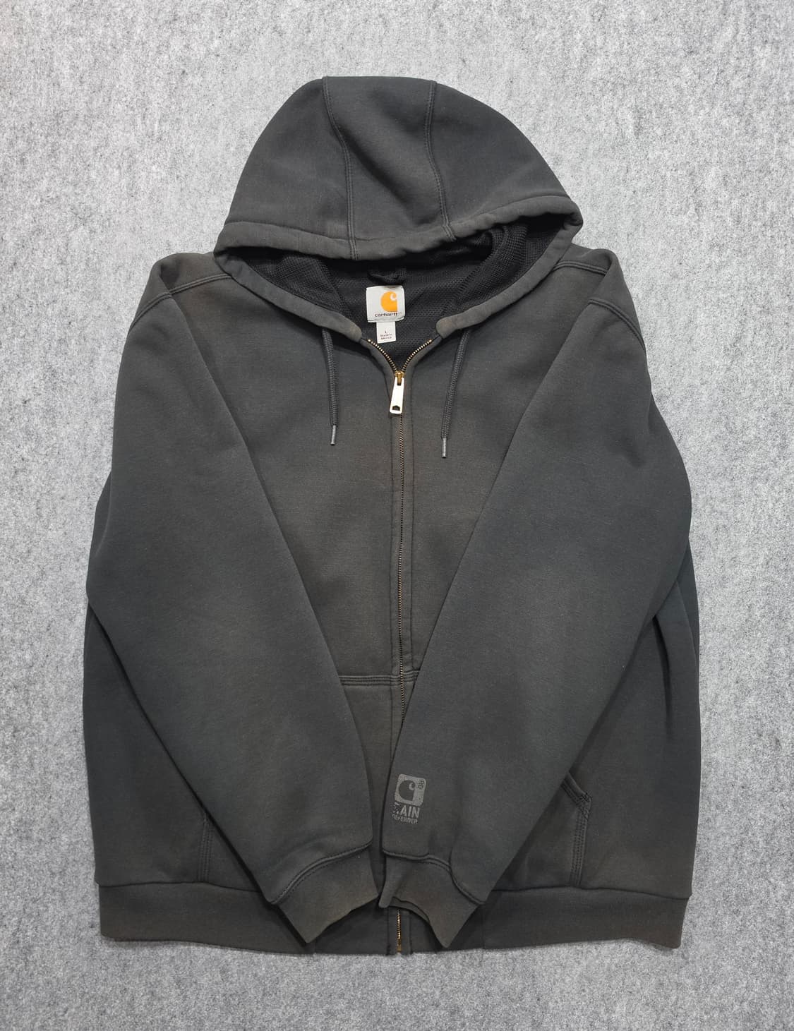 칼하트 써멀 레인디펜더 페이딩 워시드 후드집업 L 상품이미지5