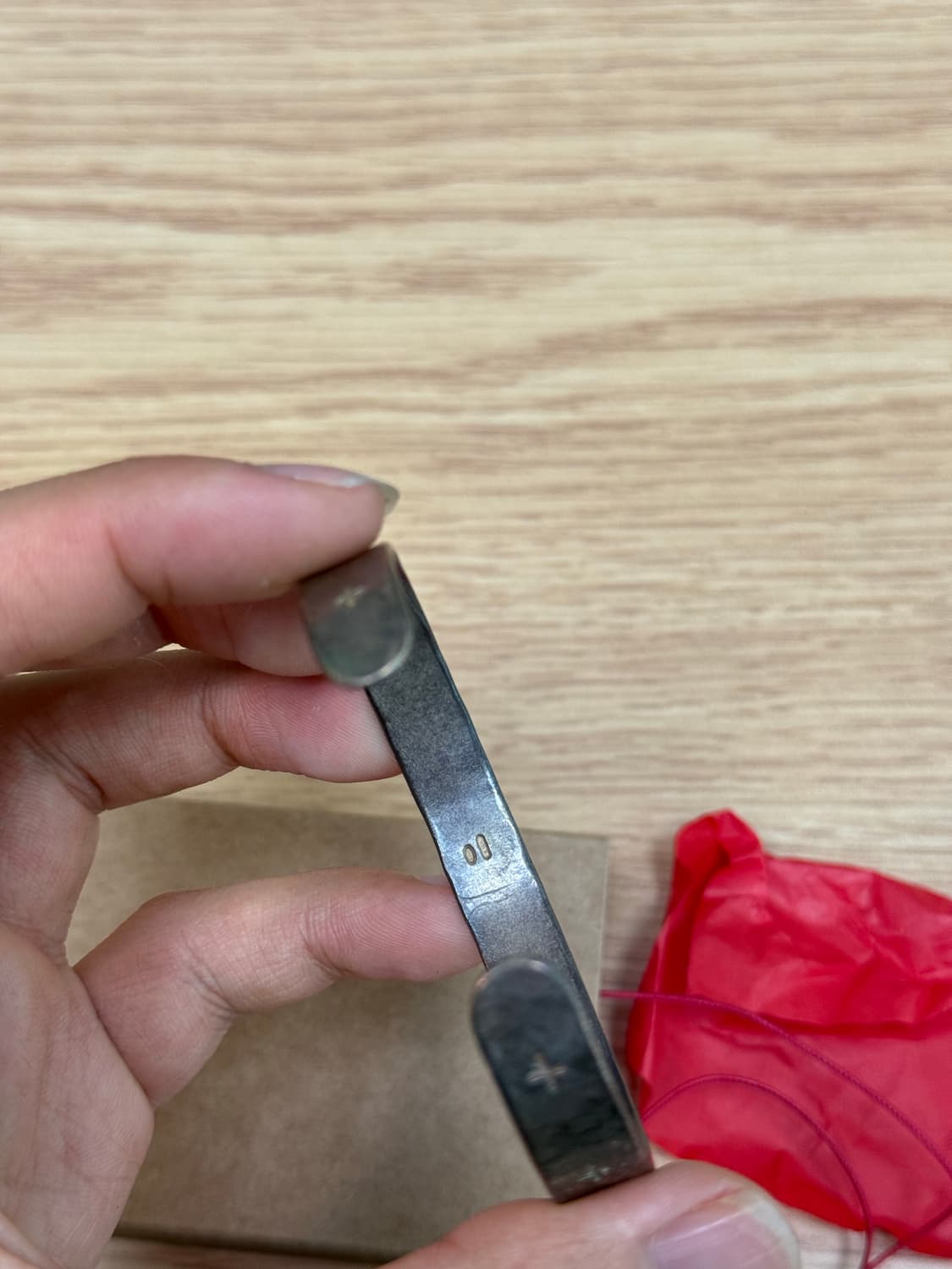 m.a+ cross carved silver bracelet 상품이미지3