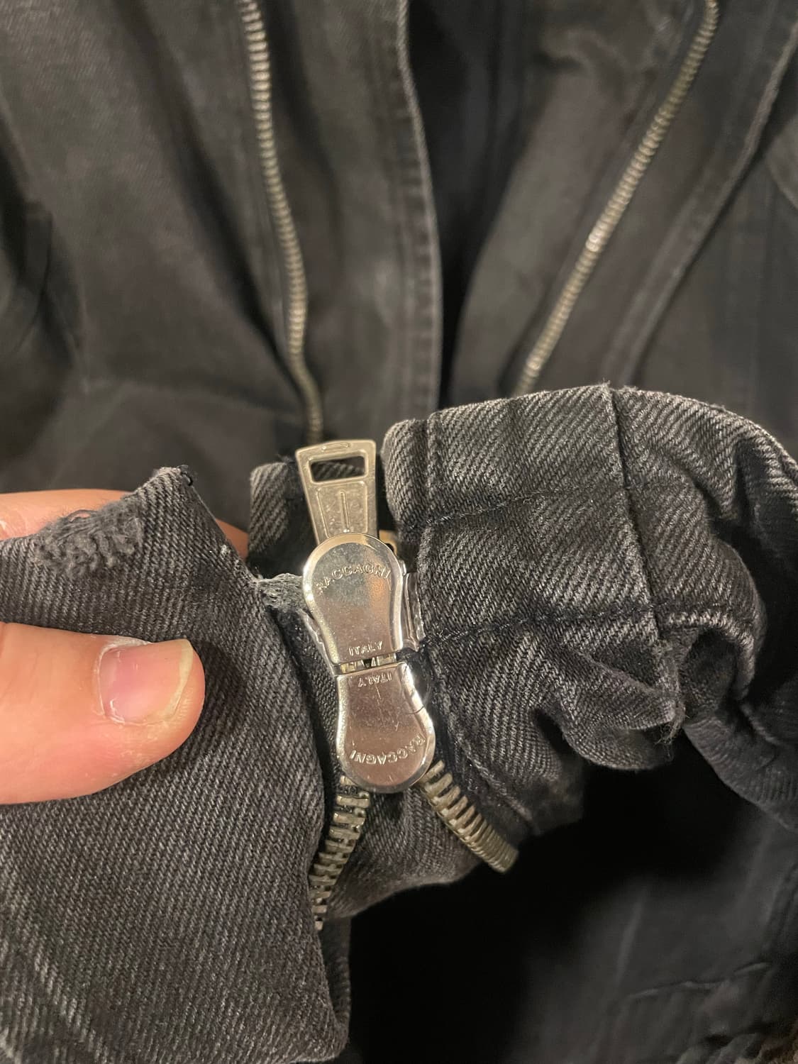 다이어트부처슬림스킨 하이넥레더 자켓 상품이미지6