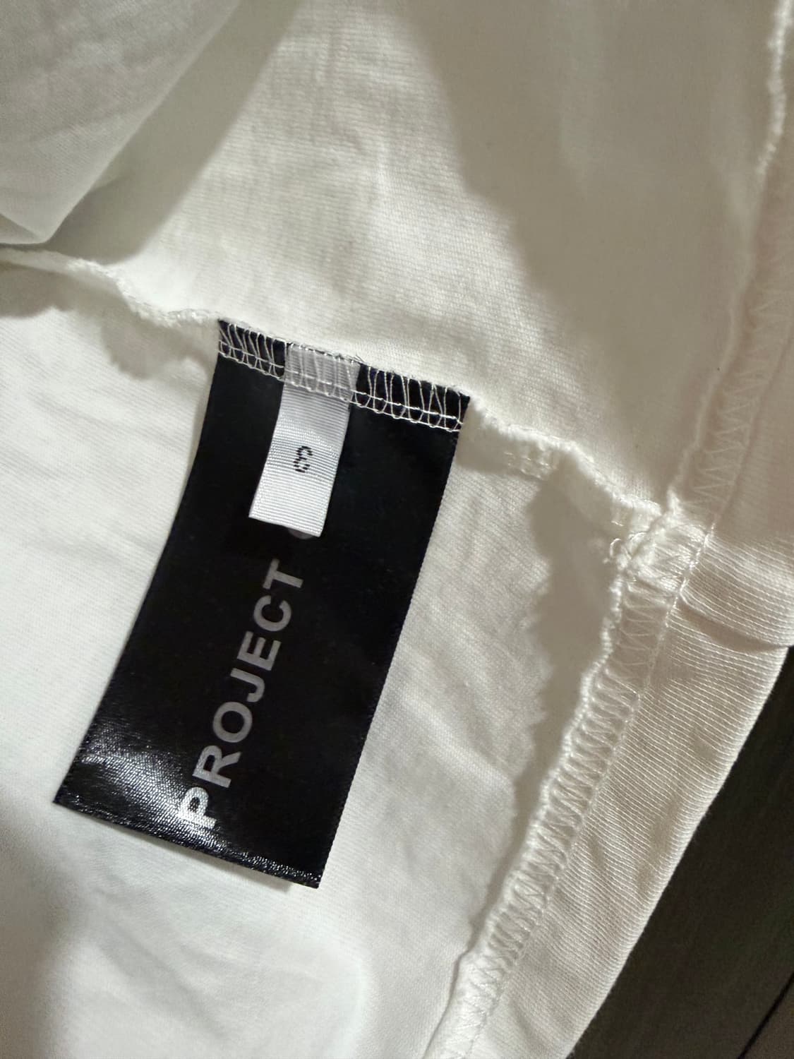 프로젝트 G/R 스플릿 티셔츠 화이트 3사이즈 (미착용) 상품이미지6