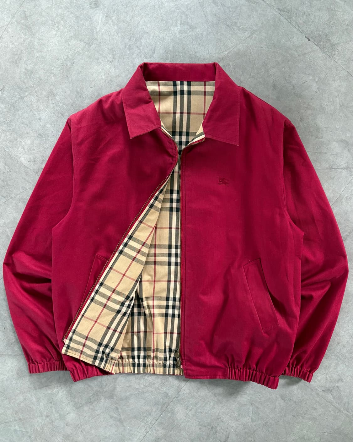 Burberry 버버리 레드 노바체크 리버시블 자켓 상품이미지2
