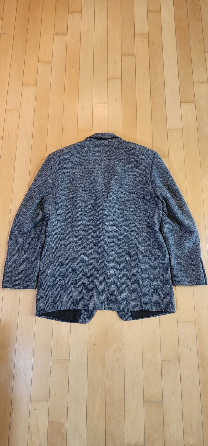 그레이 헤링본 3버튼 트위드자켓 XL 상품이미지5