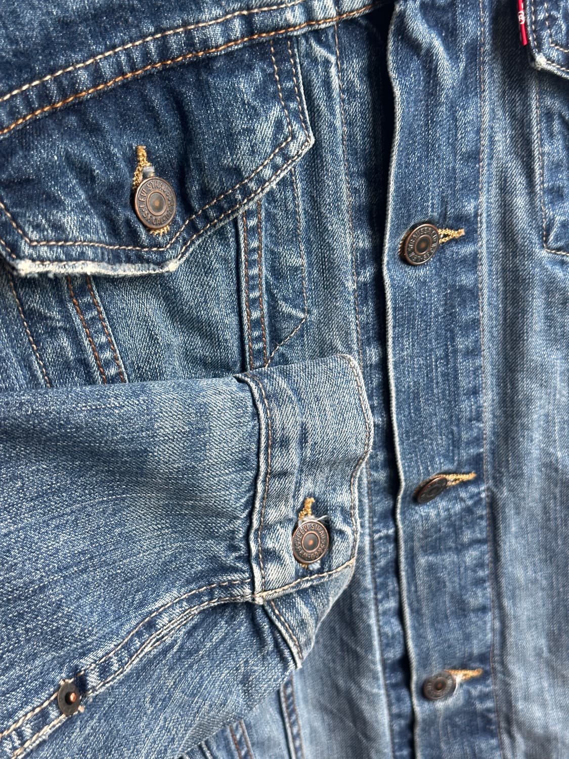 [Levi's] 오리지널 4포켓 데님 트러커 자켓 (Size L) 상품이미지8
