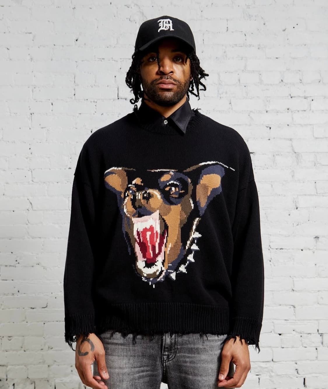 R13 앵그리 치와와 니트 XL 상품이미지1