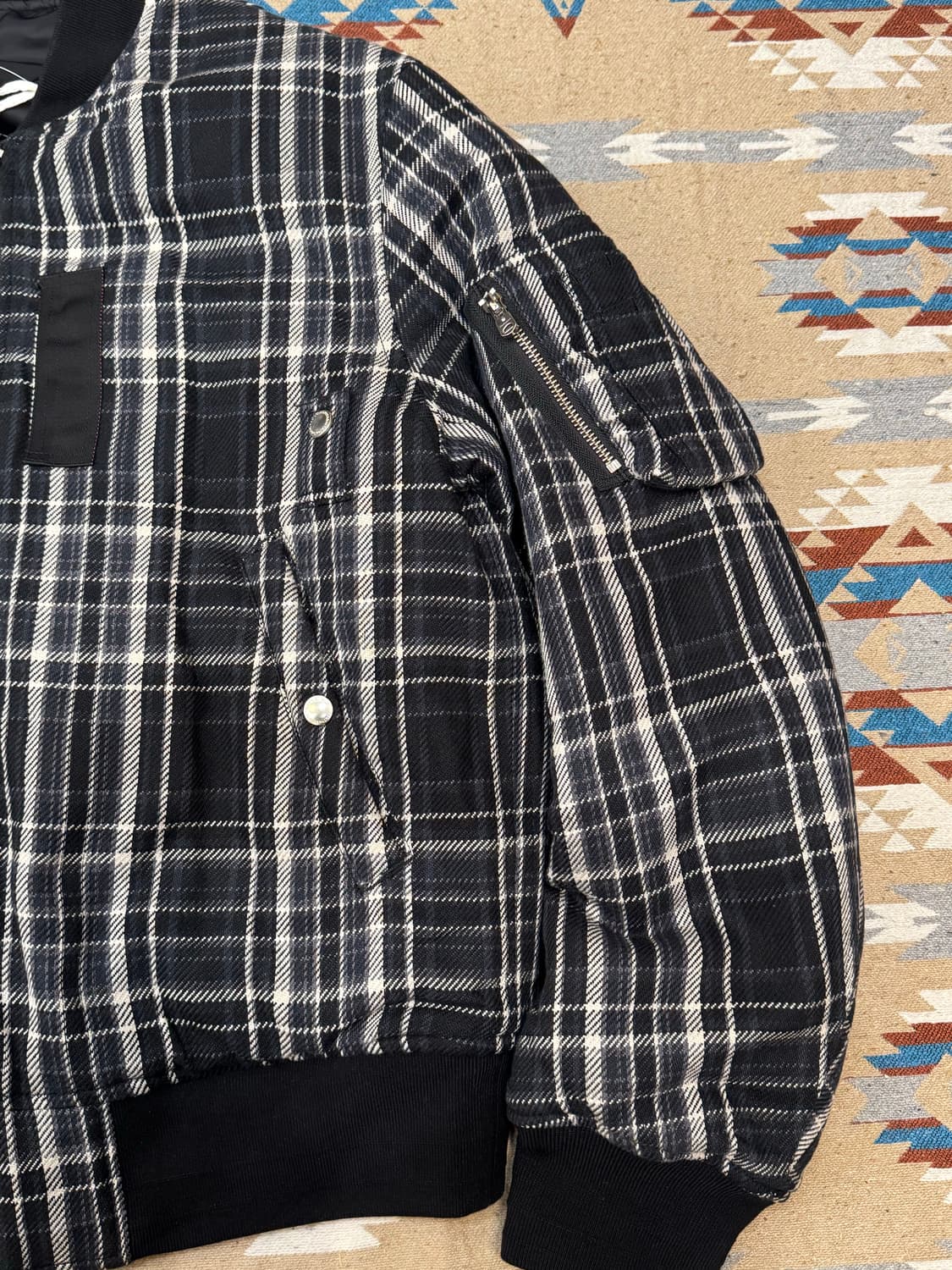 [46] 더 솔로이스트 플란넬 플라이트 자켓 25AW 상품이미지3