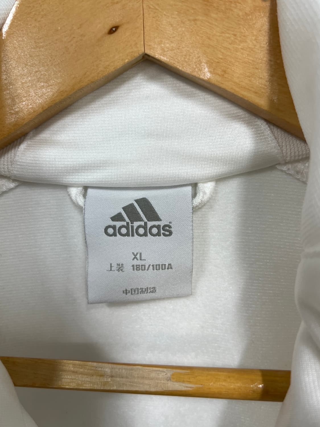 아디다스 화이트 실버 삼선로고 Y2K 트랙탑 져지  상품이미지5