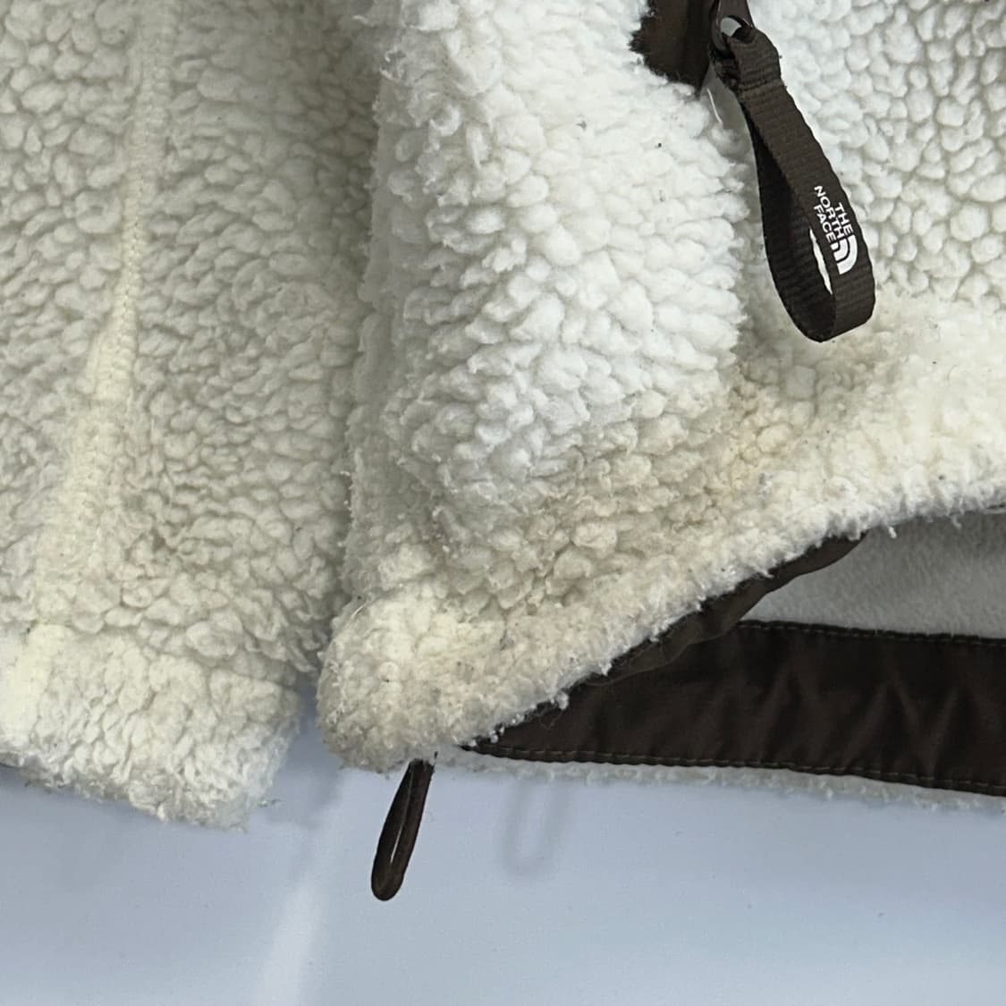 The north face 노스페이스 브라운 아이보리 후리스 집업 상품이미지7