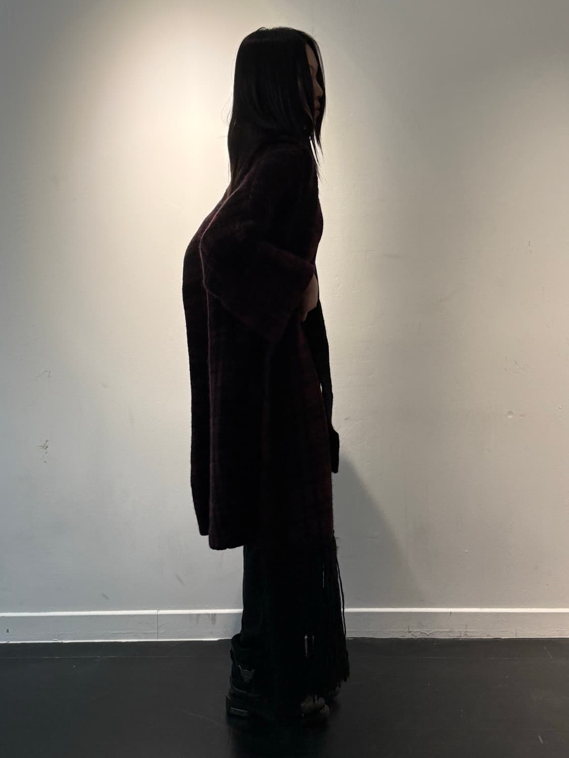 DIESEL FADED CHECK OVERCOAT 상품이미지3