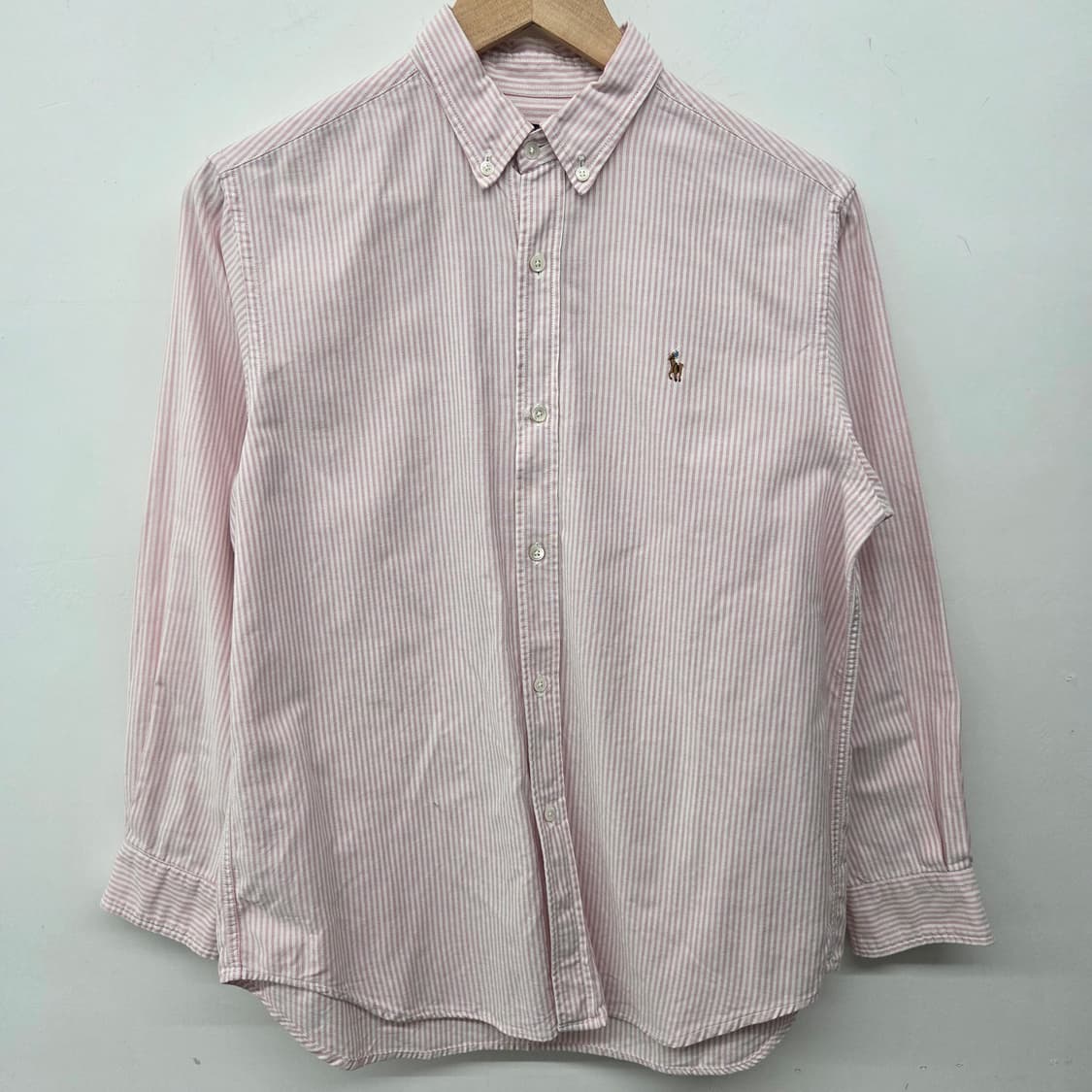 폴로 랄프로렌 스트라이프 셔츠 핑크 여m 상품이미지2