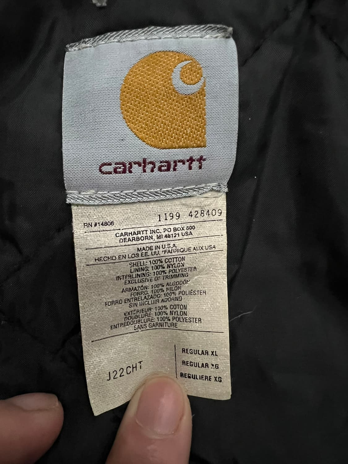 (XL)칼하트 덕 디트로이트 자켓 J22CHT 체스트넛 상품이미지4