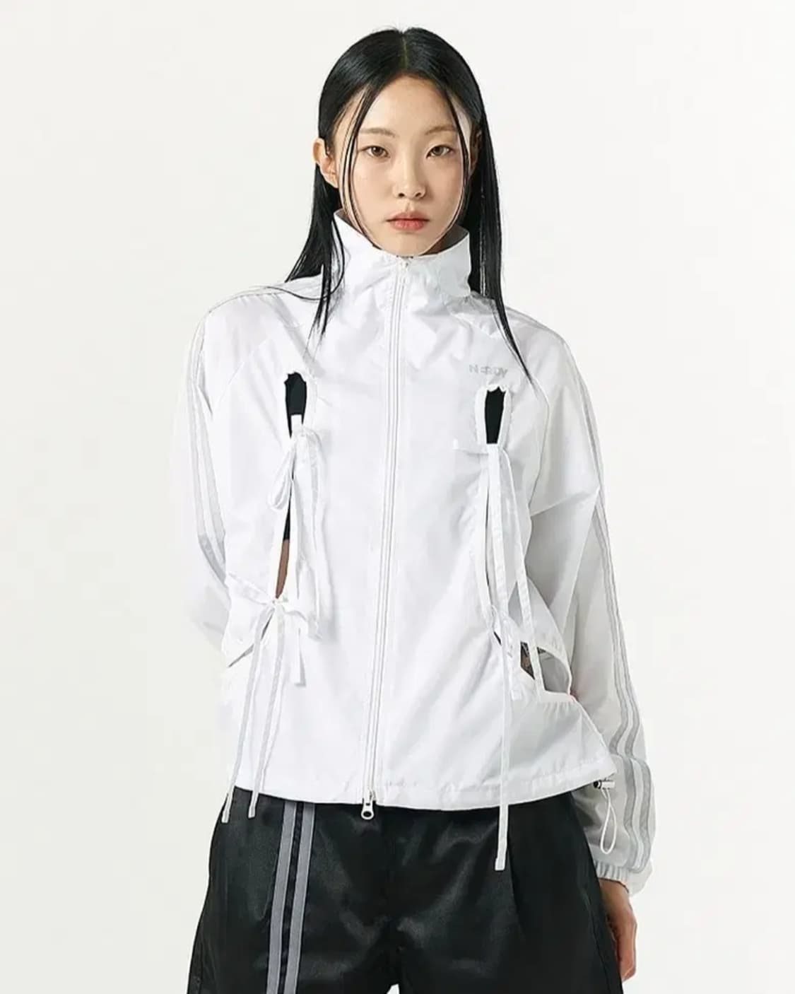 널디 우먼스 리본 타이 윈드브레이커  상품이미지1