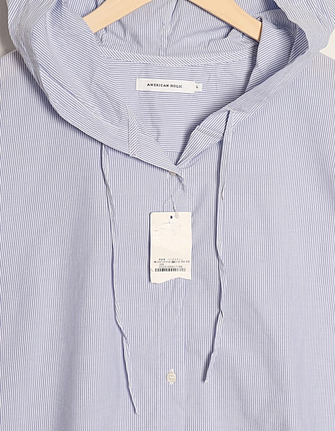 AMERICAN HOLIC Hooded Over Shirts 상품이미지3