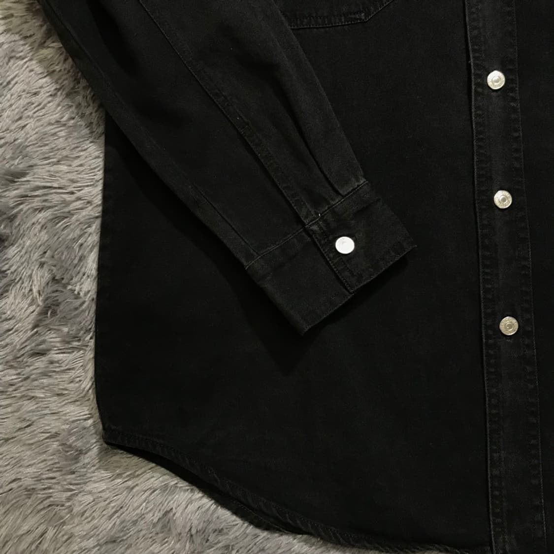 [[M, A급, 공용] 리바이스(LEVI'S) 블랙 데님 셔츠@244 상품이미지4