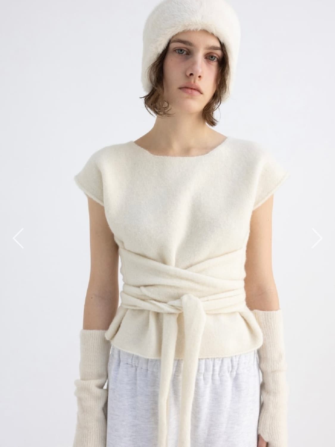 모노하 Raccoon lace knit 라쿤 레이스 니트 상품이미지1