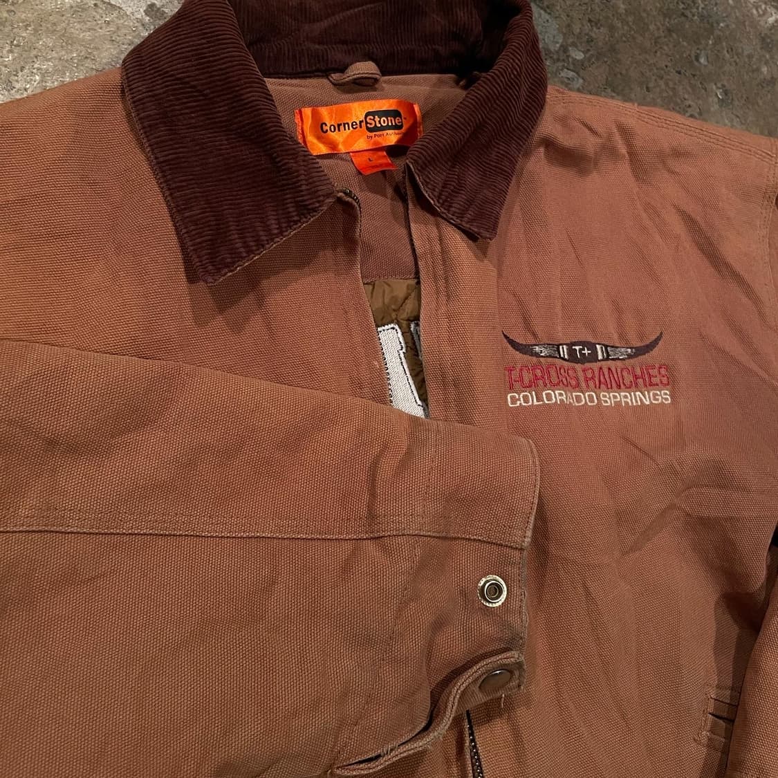 빈티지 자수 워크자켓 (XL) 상품이미지5