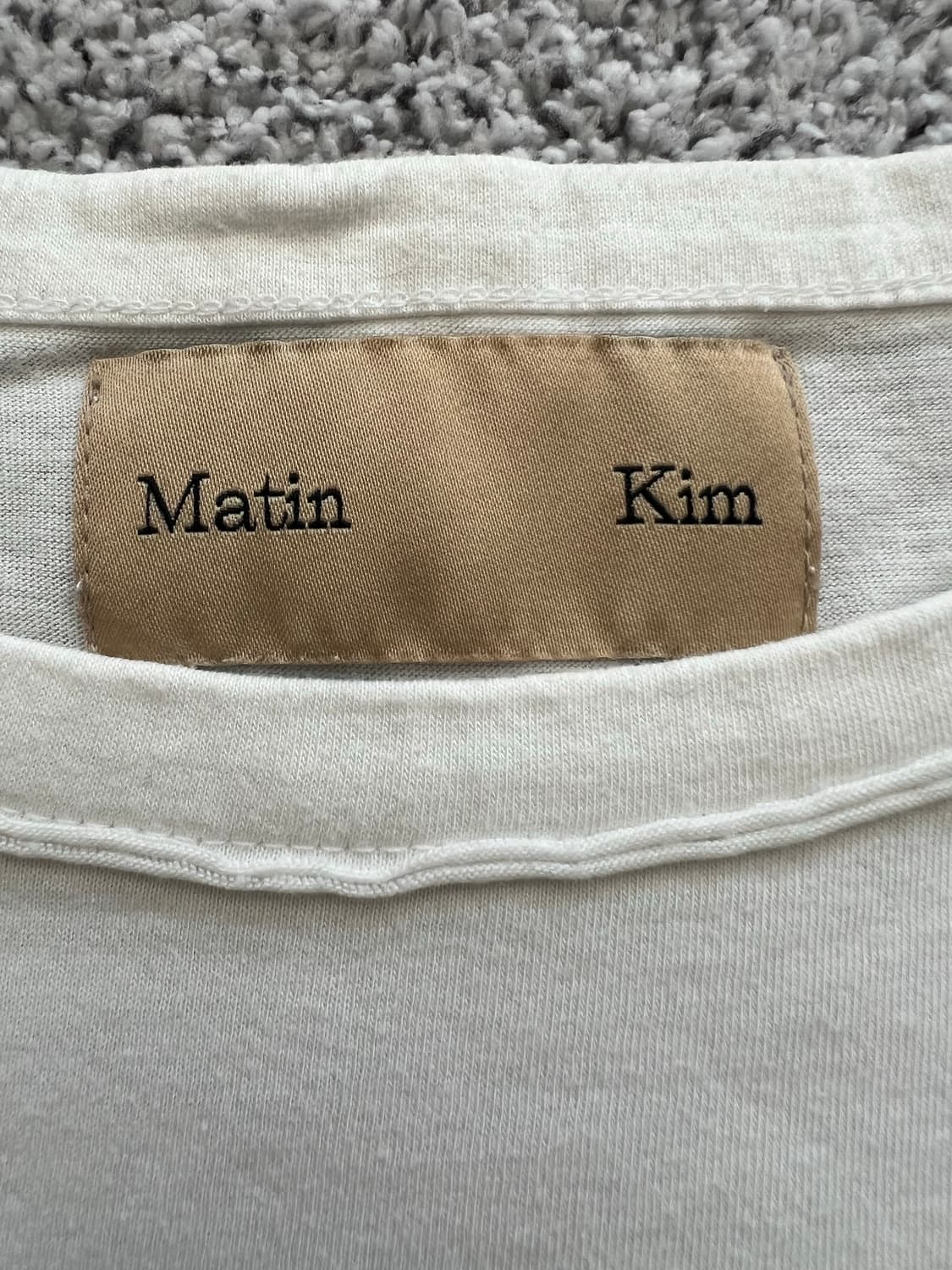 마뗑킴 로고 크롭 반팔 티셔츠 상품이미지3