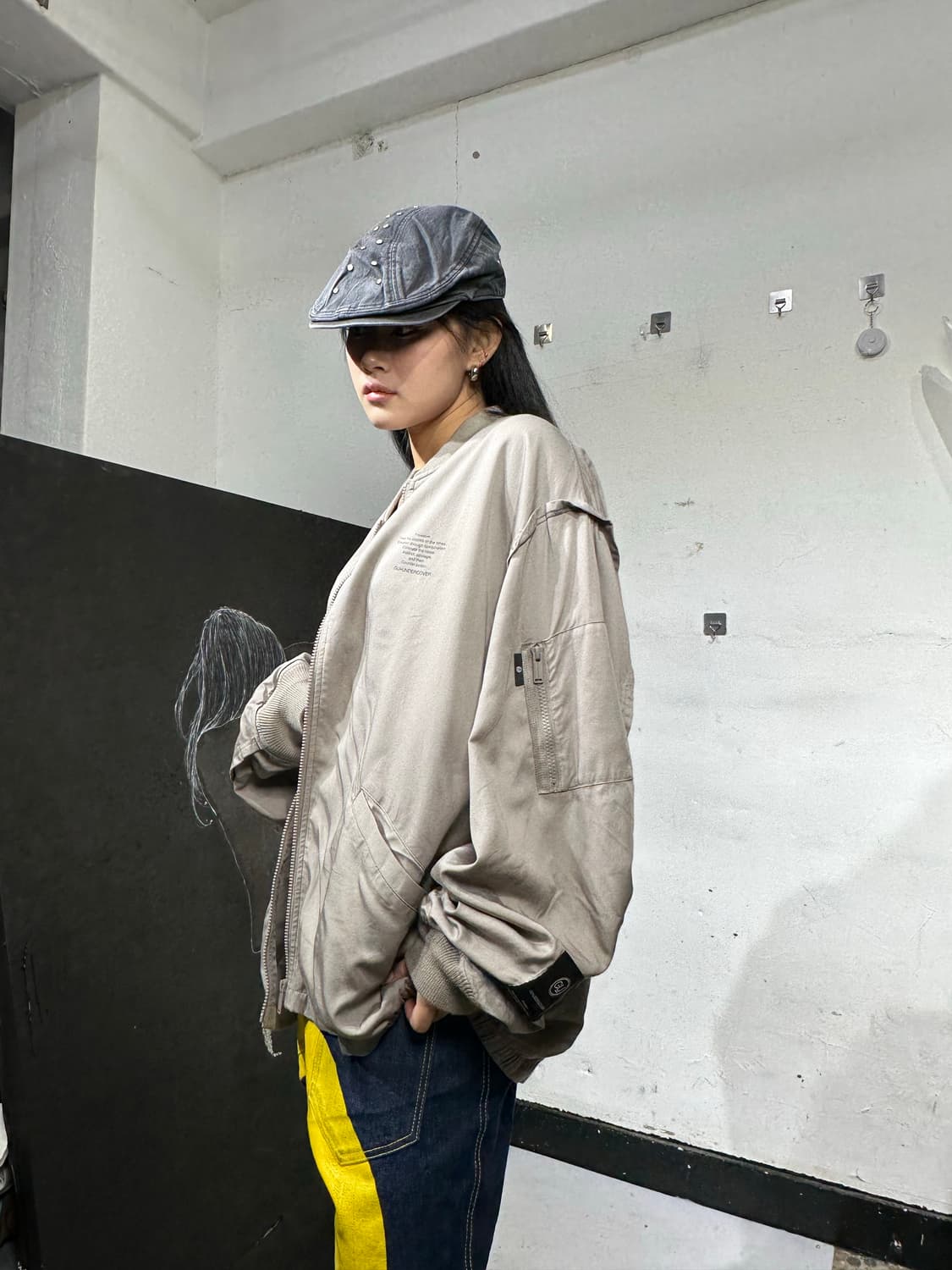 언더커버 콜라보 ma-1 스카잔 해골 자켓 상품이미지4