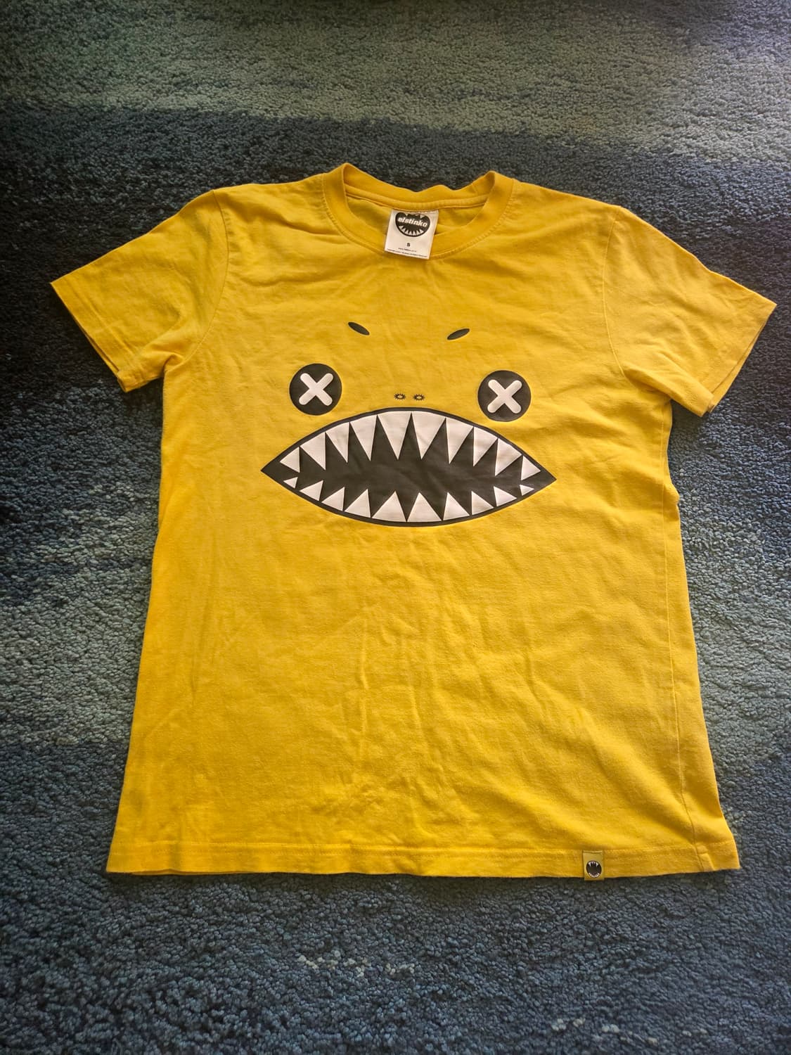엘스틴코 elstinko 반팔 티셔츠 표기 S 옐로우 노랑 상품이미지1