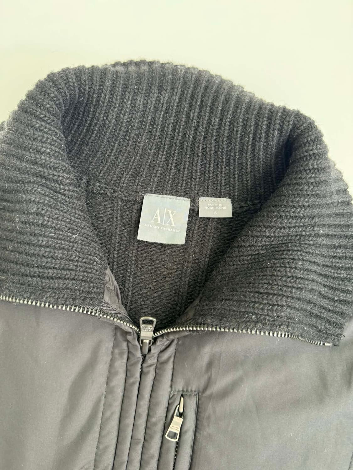 [S] 아르마니 익스체인지 나일론 울  하이브리드 집업 자켓 상품이미지5